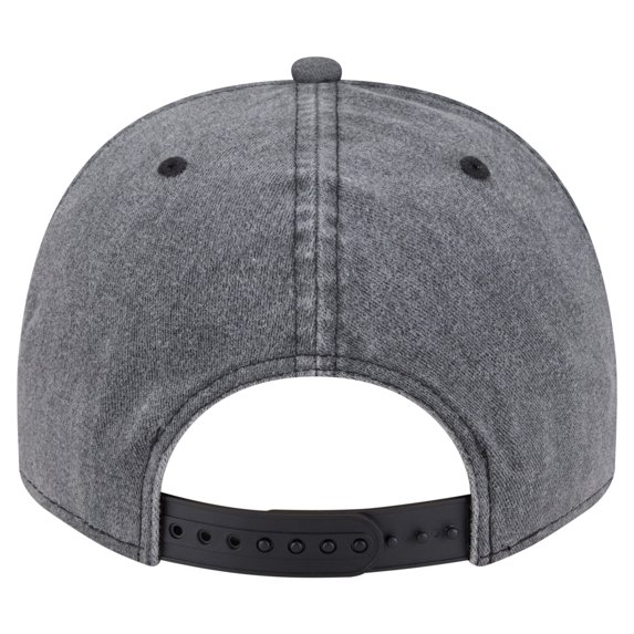 Men's New Era Charcoal Los Angeles Lakers Throwback Washed Pre-Curved 9FIFTY Snapback Hat