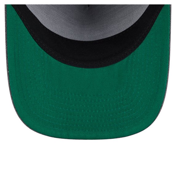Men's New Era Charcoal Los Angeles Lakers Throwback Washed Pre-Curved 9FIFTY Snapback Hat