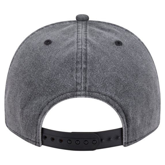 Men's New Era Charcoal Milwaukee Bucks Throwback Washed Pre-Curved 9FIFTY Snapback Hat