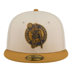 Mens New Era CreamTan Boston Celtics Two-Tone Color Pack 59FIFTY Fitted Hat (2)