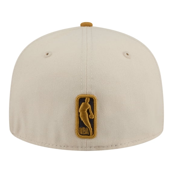 Men's New Era Cream/Tan Boston Celtics Two-Tone Color Pack 59FIFTY Fitted Hat