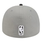 Men's New Era Gray Brooklyn Nets Injection Cartoon Logo A-Frame 59FIFTY Fitted Hat