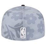 Men's New Era Gray Miami Heat Palm Fronds 2-Tone 59FIFTY Fitted Hat