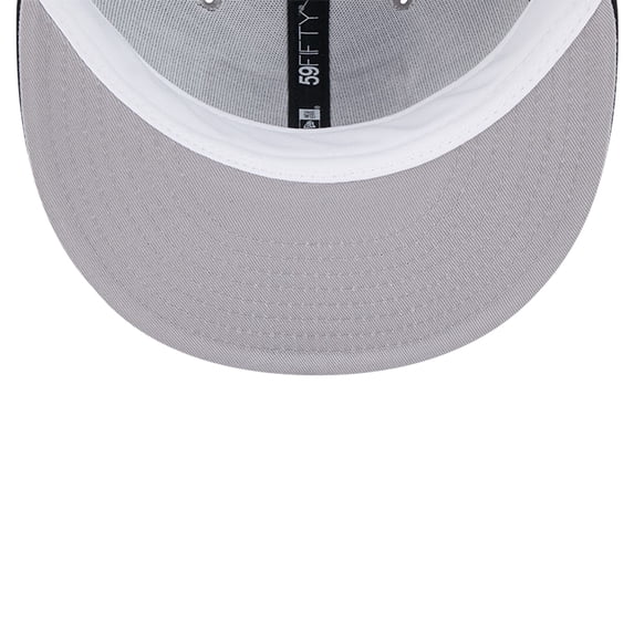 Men's New Era Gray Miami Heat Palm Fronds 2-Tone 59FIFTY Fitted Hat