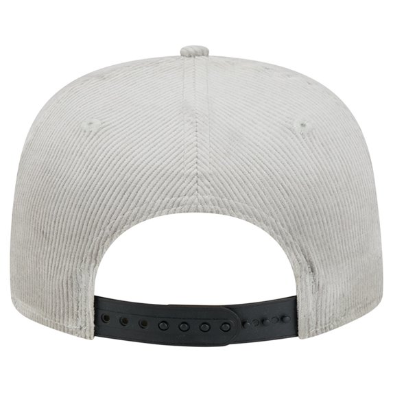 Men's New Era Gray Miami Heat Throwback Corduroy Golfer Snapback Hat