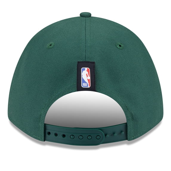 Men's New Era Hunter Green Milwaukee Bucks 2025 NBA Draft M-Crown A-Frame 9FORTY Adjustable Hat