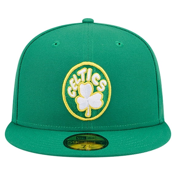 Men's New Era Kelly Green Boston Celtics Core Logo 59FIFTY Fitted Hat