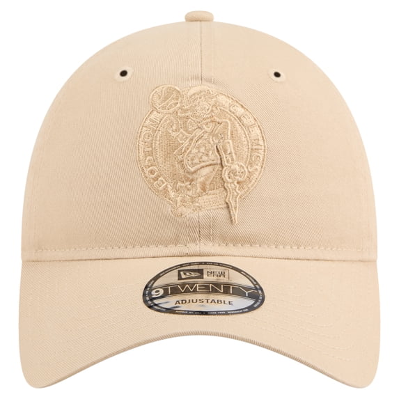 Men's New Era Khaki Boston Celtics Color Pack Tonal 9TWENTY Adjustable Hat