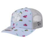 Men's New Era Light Blue/Gray Memphis Grizzlies Adventure Aloha Pattern 9SEVENTY Stretch-Snap Hat