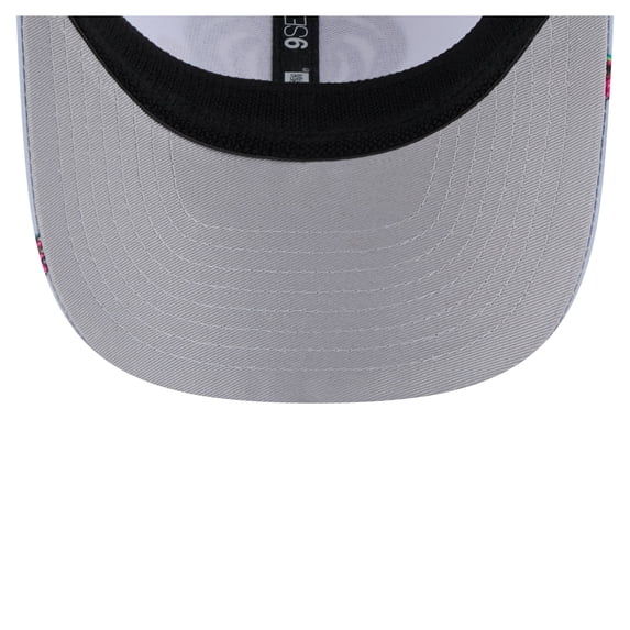 Men's New Era Light Blue/Gray Memphis Grizzlies Adventure Aloha Pattern 9SEVENTY Stretch-Snap Hat