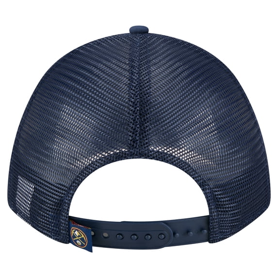 Men's-New Era Navy Denver Nuggets Minimalist 9FORTY M-Crown Adjustable Hat