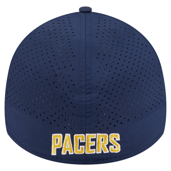 Men's New Era Navy Indiana Pacers Featherweight Poly Rope Flex 39Thirty Hat