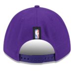 Men's New Era Purple Los Angeles Lakers 2025 NBA Draft M-Crown A-Frame 9FORTY Adjustable Hat