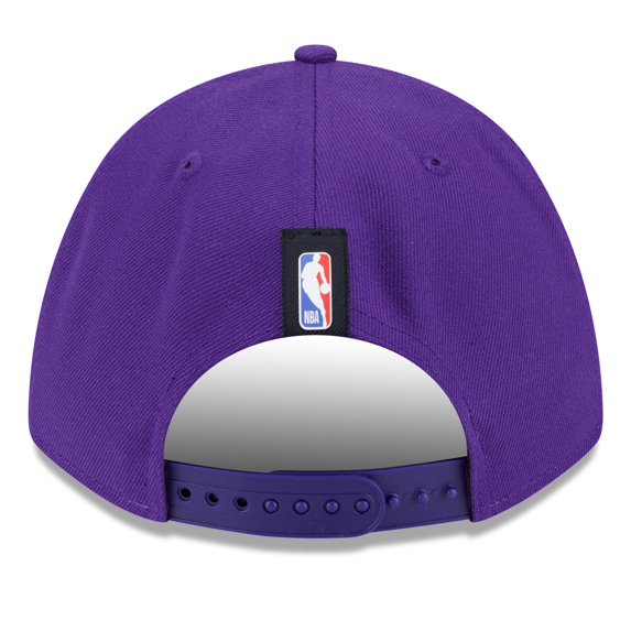 Men's New Era Purple Los Angeles Lakers 2025 NBA Draft M-Crown A-Frame 9FORTY Adjustable Hat