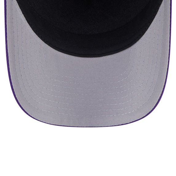 Men's New Era Purple Los Angeles Lakers 2025 NBA Draft M-Crown A-Frame 9FORTY Adjustable Hat