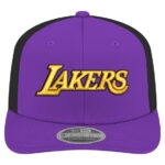 Men's New Era Purple Los Angeles Lakers Statement Edition Jersey Hook 9SEVENTY Stretch-Snap Hat