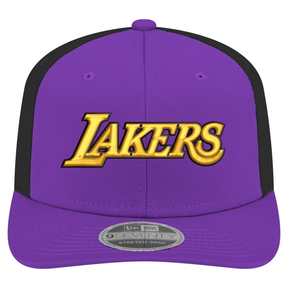 Men's New Era Purple Los Angeles Lakers Statement Edition Jersey Hook 9SEVENTY Stretch-Snap Hat