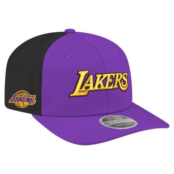 Men's New Era Purple Los Angeles Lakers Statement Edition Jersey Hook 9SEVENTY Stretch-Snap Hat