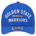 Men's-New Era Royal Golden State Warriors Minimalist 9FORTY M-Crown Adjustable Hat
