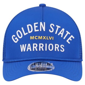 Men's-New Era Royal Golden State Warriors Minimalist 9FORTY M-Crown Adjustable Hat
