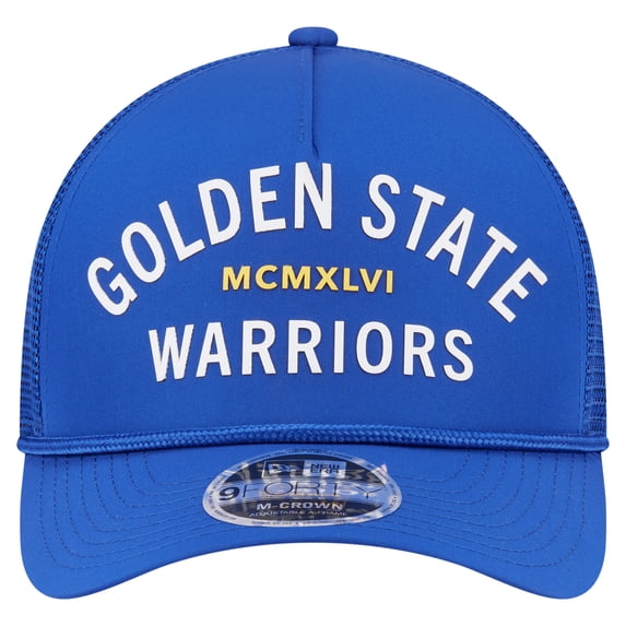 Men's-New Era Royal Golden State Warriors Minimalist 9FORTY M-Crown Adjustable Hat