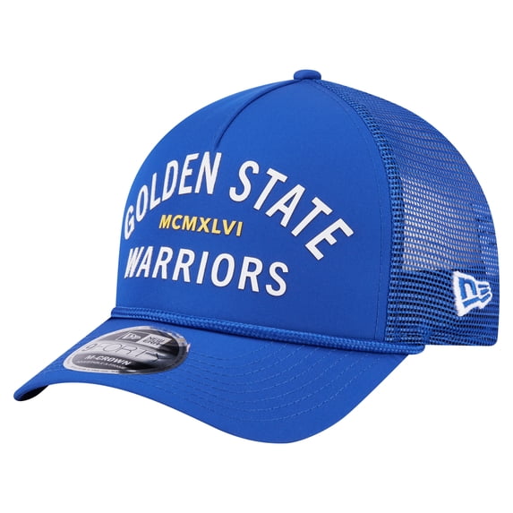 Men's-New Era Royal Golden State Warriors Minimalist 9FORTY M-Crown Adjustable Hat