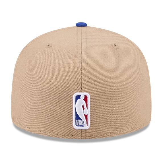 Men's New Era Tan/Royal Golden State Warriors 2024 NBA Draft 59FIFTY Fitted Hat
