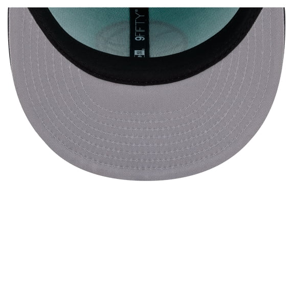 Men's New Era Turquoise/Charcoal Brooklyn Nets Color Pack Two-Tone 9FIFTY Snapback Hat