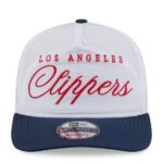 Men's New Era White/Navy LA Clippers 2025 NBA Draft On-Stage Nylon 19TWENTY Adjustable Hat