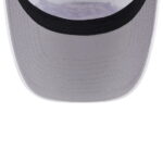 Men's New Era WhitePurple Los Angeles Lakers Court Sport Foam A-Frame 9FORTY Adjustable Trucker Hat