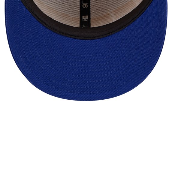 Men's New Era WhiteRoyal Golden State Warriors Throwback Gradient Tech Font 9FIFTY Snapback Hat