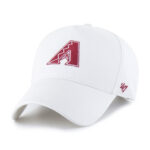 Mens White Arizona Diamondbacks Foundational Pinch Offside Adjustable Hat