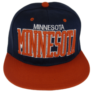 Minnesota Men Adjustable Snapback Navy Red Baseball Cap