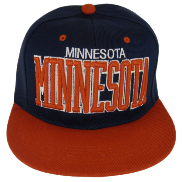 Minnesota Men Adjustable Snapback Navy Red Baseball Cap