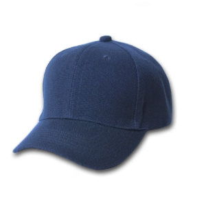 Plain Baseball Cap with Solid Color Navy Hat