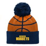 Preschool Navy Denver Nuggets Basketball Head Cuffed Knit Hat with Pom