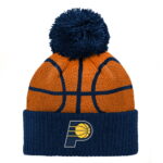 Preschool Navy Indiana Pacers Basketball Head Cuffed Knit Hat with Pom