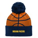 Preschool Navy Indiana Pacers Basketball Head Cuffed Knit Hat with Pom