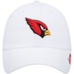Women’s NFL Arizona Cardinals White Miata Clean Up Logo Adjustable Hat