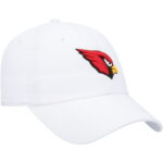 Women’s NFL Arizona Cardinals White Miata Clean Up Logo Adjustable Hat