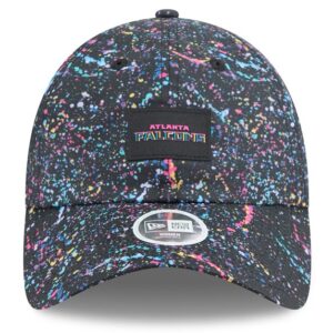 Womens NFL Black Atlanta Falcons 2025 Crucial Catch Ponytail Adjustable Hat