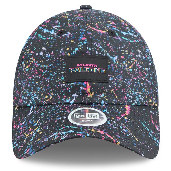 Women's NFL Black Atlanta Falcons 2025 Crucial Catch Ponytail Adjustable Hat