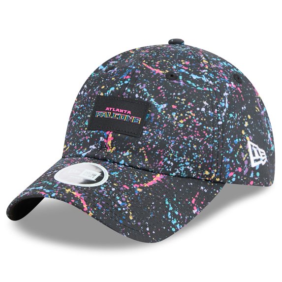 Women's NFL Black Atlanta Falcons 2025 Crucial Catch Ponytail Adjustable Hat