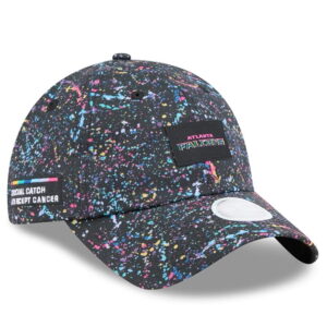 Women's NFL Black Atlanta Falcons 2025 Crucial Catch Ponytail Adjustable Hat