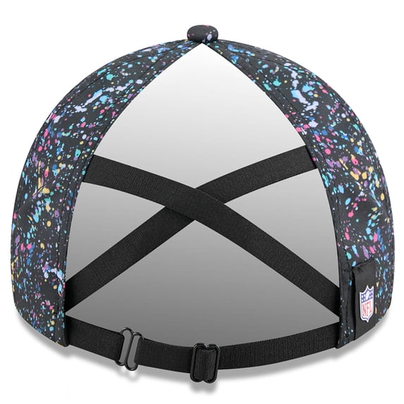 Women's NFL Black Atlanta Falcons 2025 Crucial Catch Ponytail Adjustable Hat
