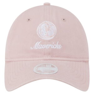 Women's-New Era Pink Dallas Mavericks Gameday Preppy 9TWENTY Adjustable Hat
