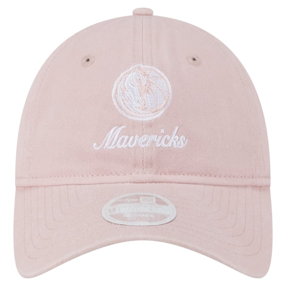Women's-New Era Pink Dallas Mavericks Gameday Preppy 9TWENTY Adjustable Hat