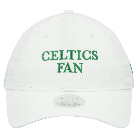 Women's New Era White Boston Celtics Team Fan 9TWENTY Adjustable Hat