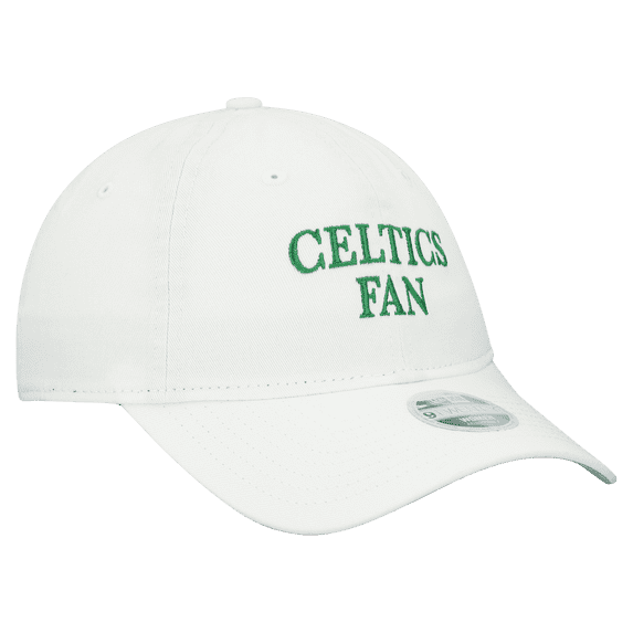 Women's New Era White Boston Celtics Team Fan 9TWENTY Adjustable Hat
