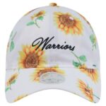 Women's-New Era White Golden State Warriors Adventure Flower 9TWENTY Adjustable Hat